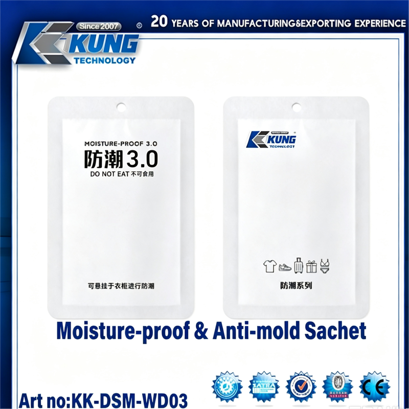 High Efficiency Moisture‑proof Anti‑mold Sachet, Disposable Desiccant Bag for Shoes, Garments, Luggage and Gift Boxes, Prevent Mildew and Damp During Sea Shipment Storage