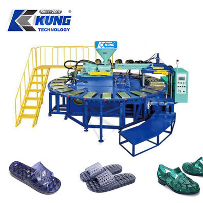 Eenvoudige / dubbele / driekleurige PVC-kristallen schoenen spuitgietmachine
