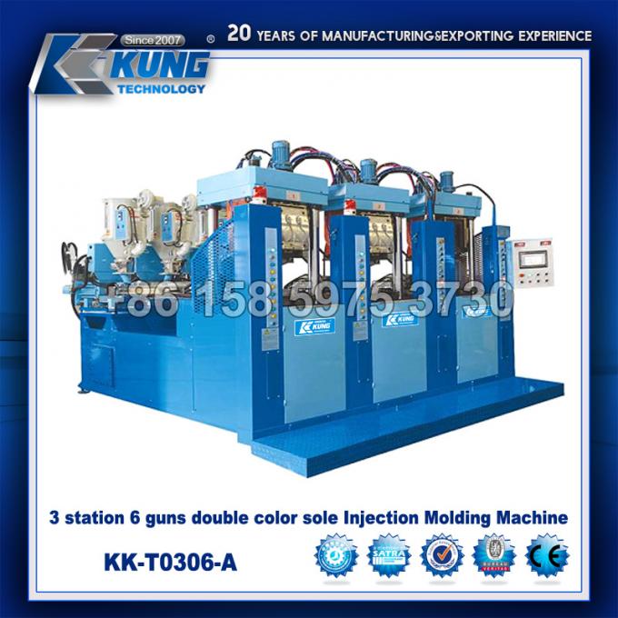 4 post verdubbelen de Plastic Enige Injectie het Vormen Machine Duurzame 2 Kanonnen Kleur 1