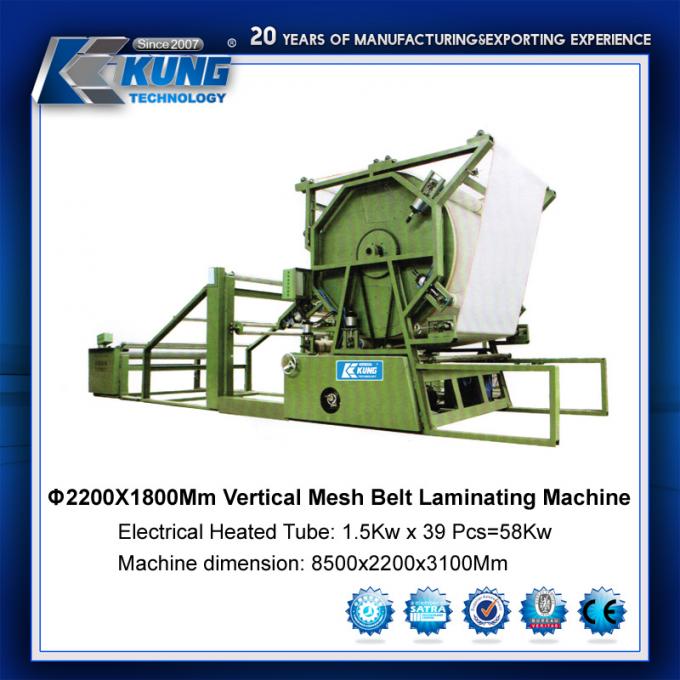 Hoogste Verkopend Mesh Belt Lamination Machine voor Materiële Samenstelling