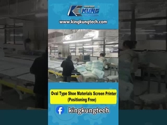Oval type schoenen materialen schermprinter ((Positiëren gratis