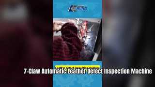 7-klauw automatische inspectiemachine voor leerfouten | Slim detectiesysteem voor leeroppervlakkwaliteit