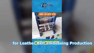 Speciale lederen riem embossingmachine | Precisiepatroon en logo-reliëf